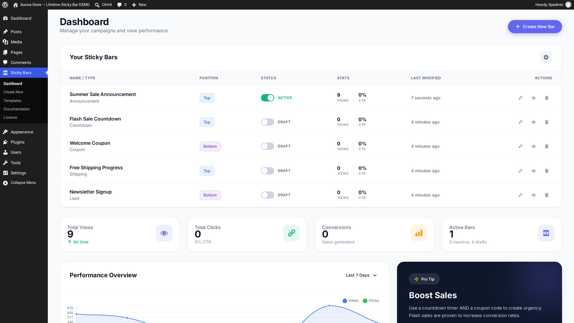 Dashboard